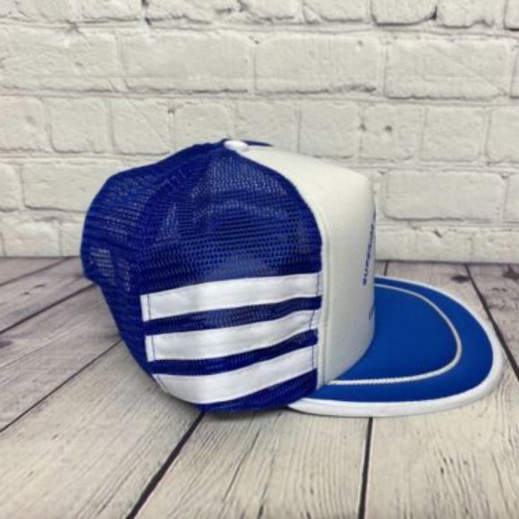 Vintage SIF Superior Industrial Frictions Edmonton, AB Trucker Hat Mesh Stripes - Picture 4 of 7